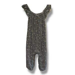 Floral Ruffle Sleeve Kids One Piece